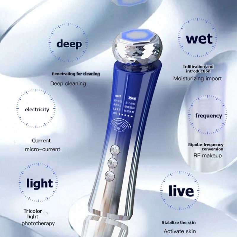 Photon Light Therapy Device Skin - A23F：肌の引き締めとVラインの形成を目的とした多機能美容機器：EMSマイクロカレント、RF、LED光療法