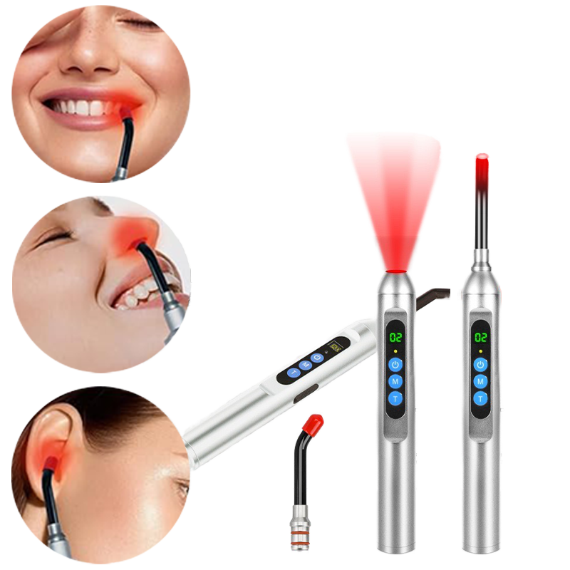 Red Light Therapy Torch 660Nm - 新しいハンドヘルド660nm 850nm赤色光療法トーチペン、しわ防止・肌引き締めデバイス、唇・鼻・口唇ヘルペスのスキンケア用