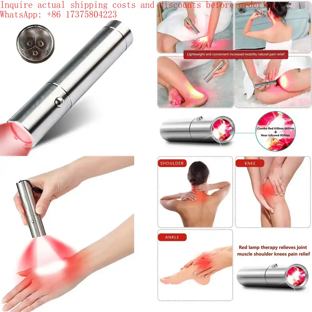 Red Light Therapy Torch 660Nm - 充電式赤色光療法パルス630nm 660nm 850nm赤色近赤外線ハンドヘルドトーチ