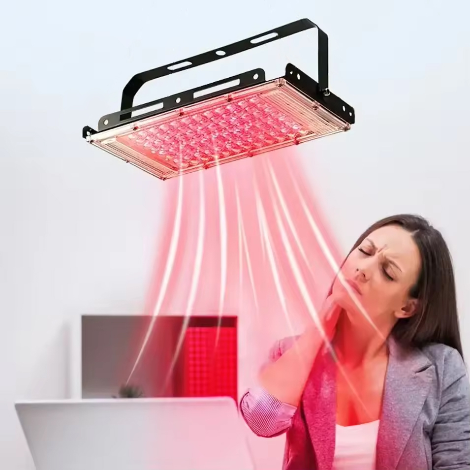 Red Light Therapy Torch 660Nm - 96個のLED赤色光療法ランプ、赤外線ライトセラピー（スタンド付き）、660nm & 850nm近赤外線ライトデバイス、体の痛み緩和、スキンケア用