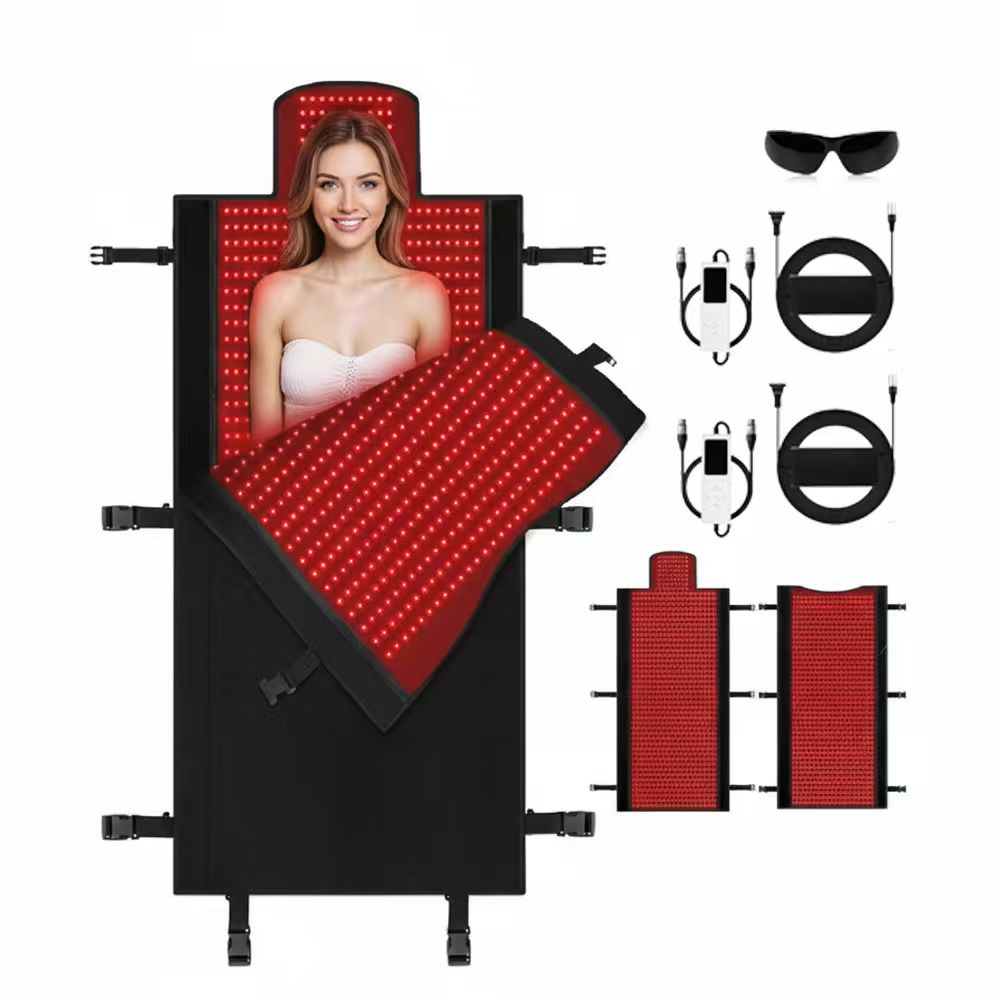 Led Light Therapy Bed Full Body - 2570個のLED搭載 全身赤色光療法スリーピングバッグ プロ仕様 光子エネルギー ベッド 健康と回復のため