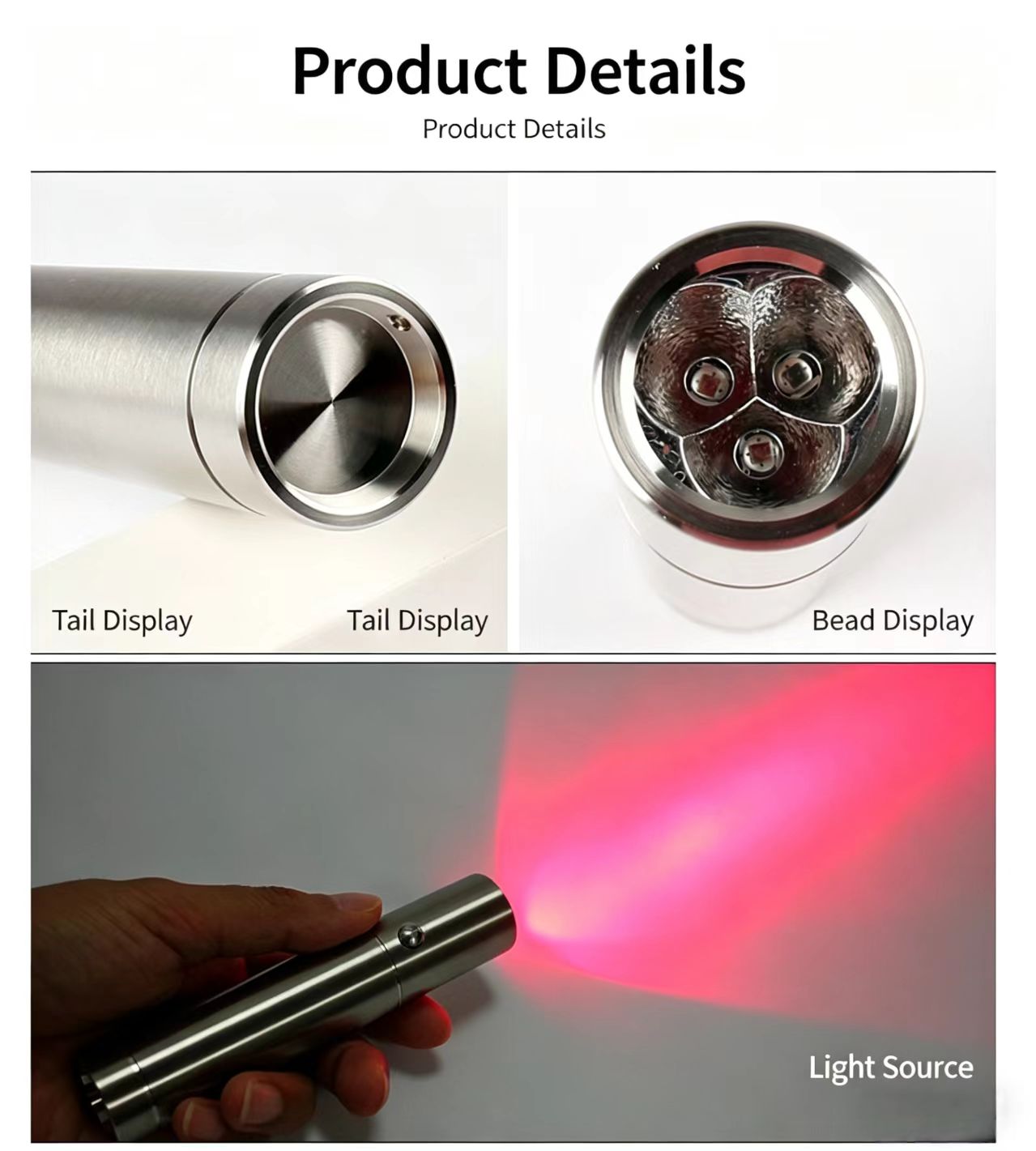 赤色光療法機器、LED懐中電灯、660nm、630nm、85 - Red Light Therapy Torch 660Nm のレビューと価格