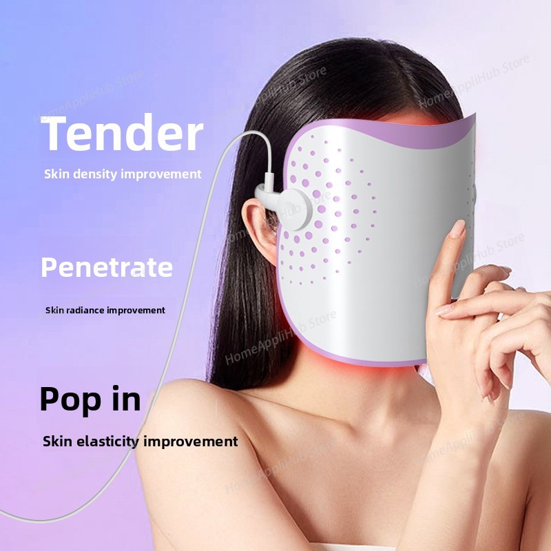 モダンデザイン ポータブル肌再生フォトマスク ホワイトLED - Photon Light Therapy Device Skin のレビューと価格