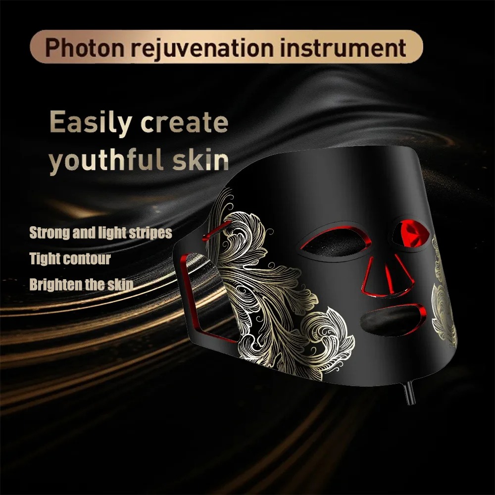 シリコン製フェイスマスク、LED搭載、肌の若返り、美容、健康 - Led Face Mask Phototherapy Acne のレビューと価格