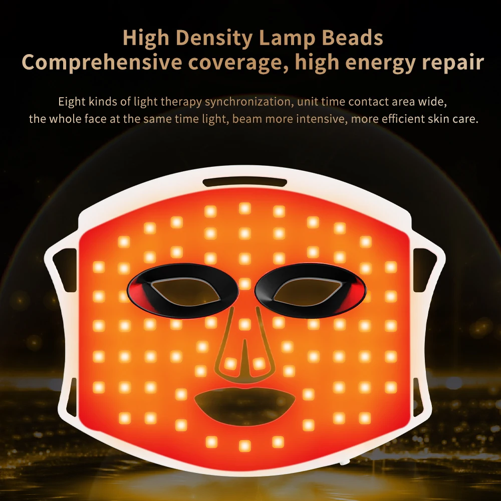 ホットセール中 プロ仕様 ワイヤレス 8色 NIR シリコン - Silicone Led Face Mask Wireless のレビューと価格