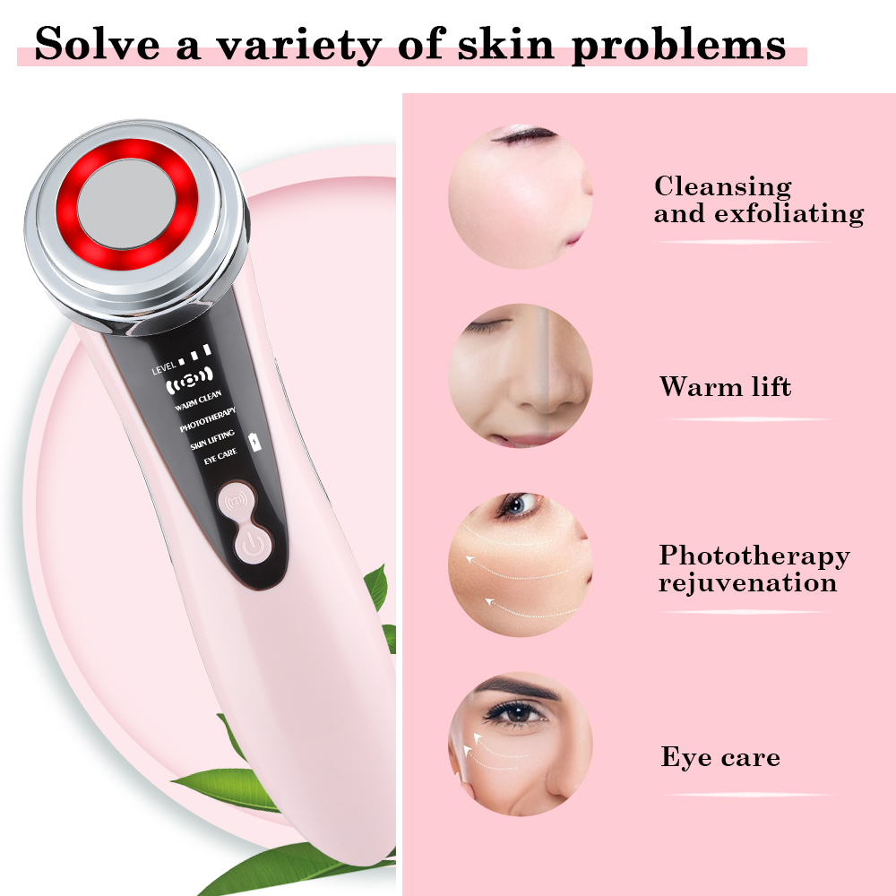 EMS LEDライトフェイシャルマッサージャー,肌の若返りデ - Photon Light Therapy Device Skin のレビューと価格